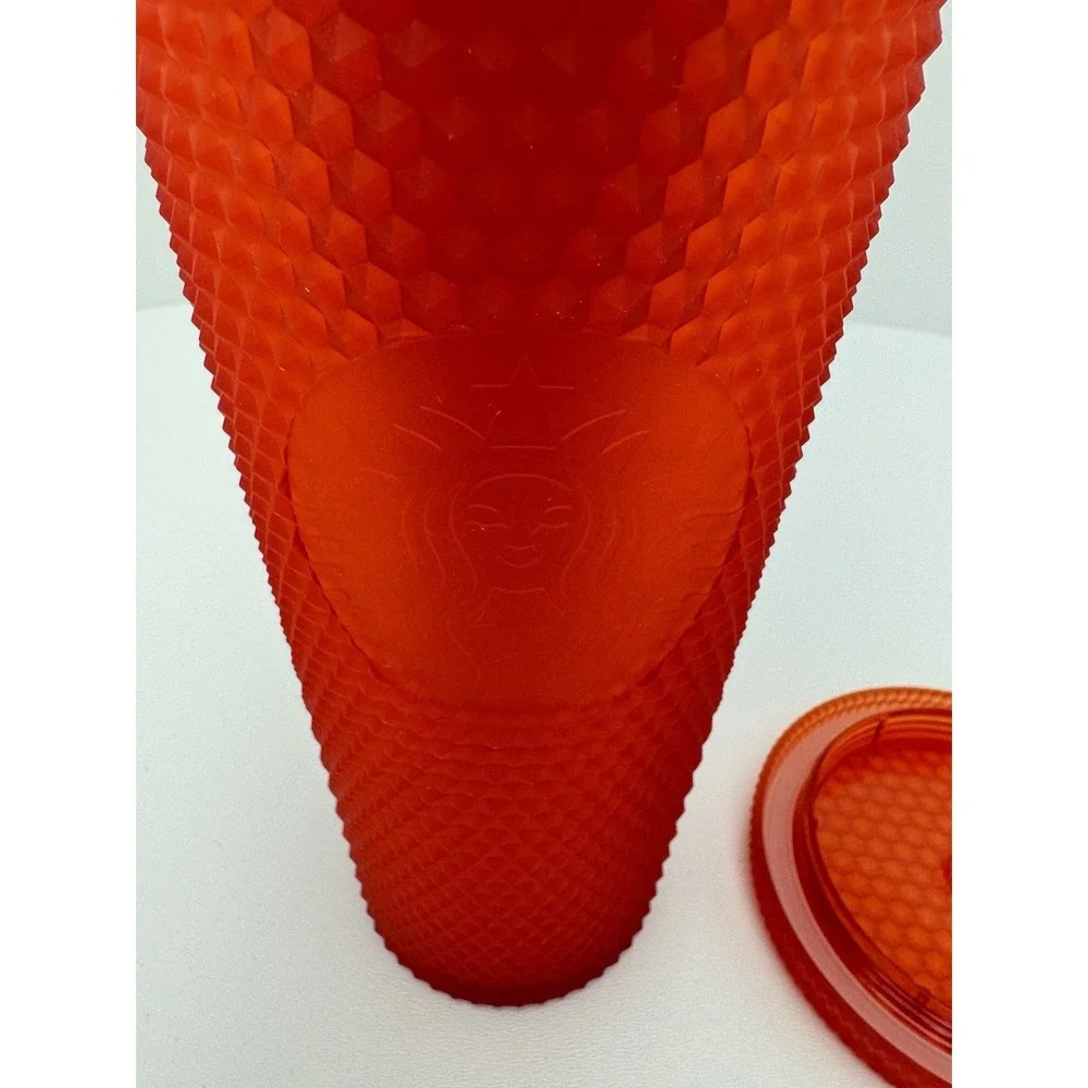 2020 Starbucks Matte Red Studded Holiday Tumbler 24 oz • Brand New